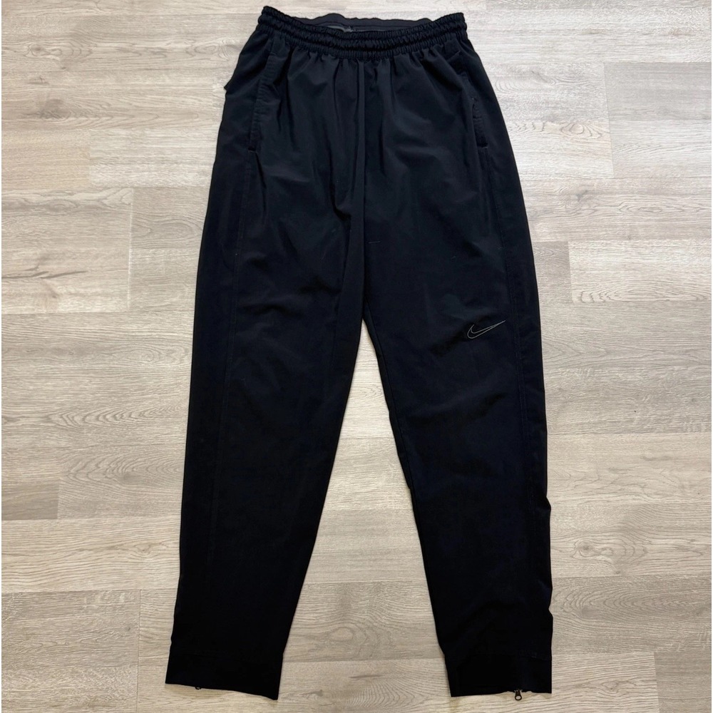 Nike DNA Woven Basketball Pants Mens L Black DB1747-010 Dri Fit Zip